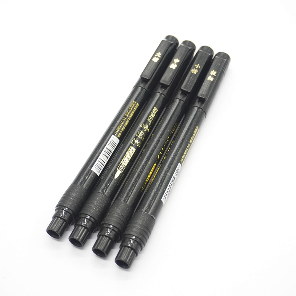 Bút dạ lông S20-23 kèm mực viết thư pháp bộ 4 bút - Ảnh 2