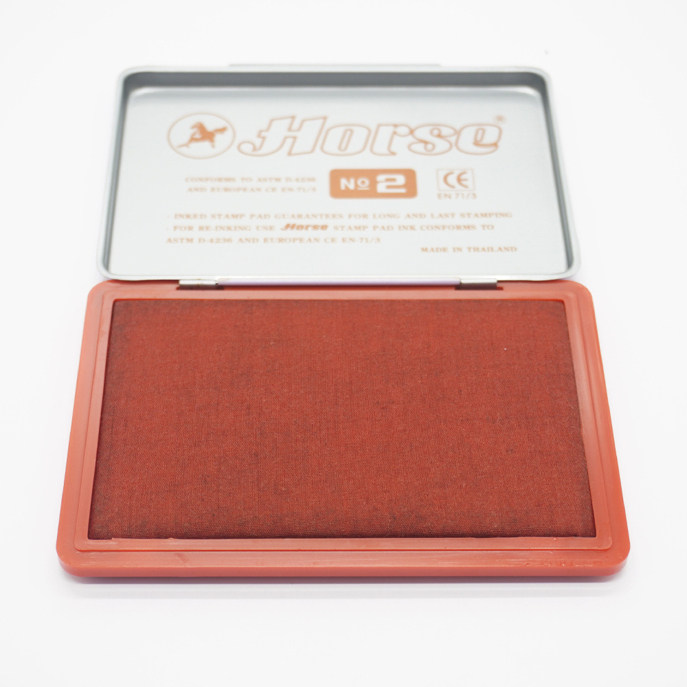 Đế mực dấu Shiny 8.5x12cm màu đỏ - Ảnh 3