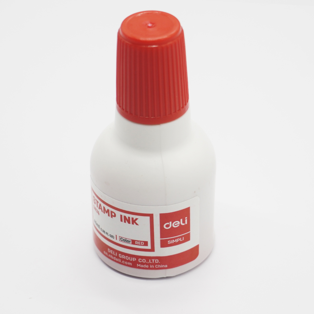 Mực nước dấu triện Deli 40ml đỏ - Ảnh 3