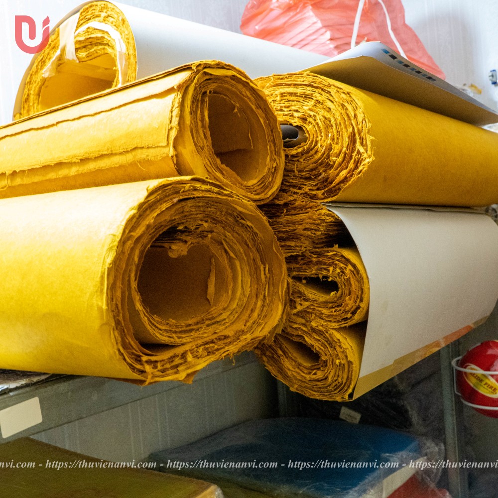 Giấy dó truyền thống Việt Nam khổ 40x60cm - Ảnh 4