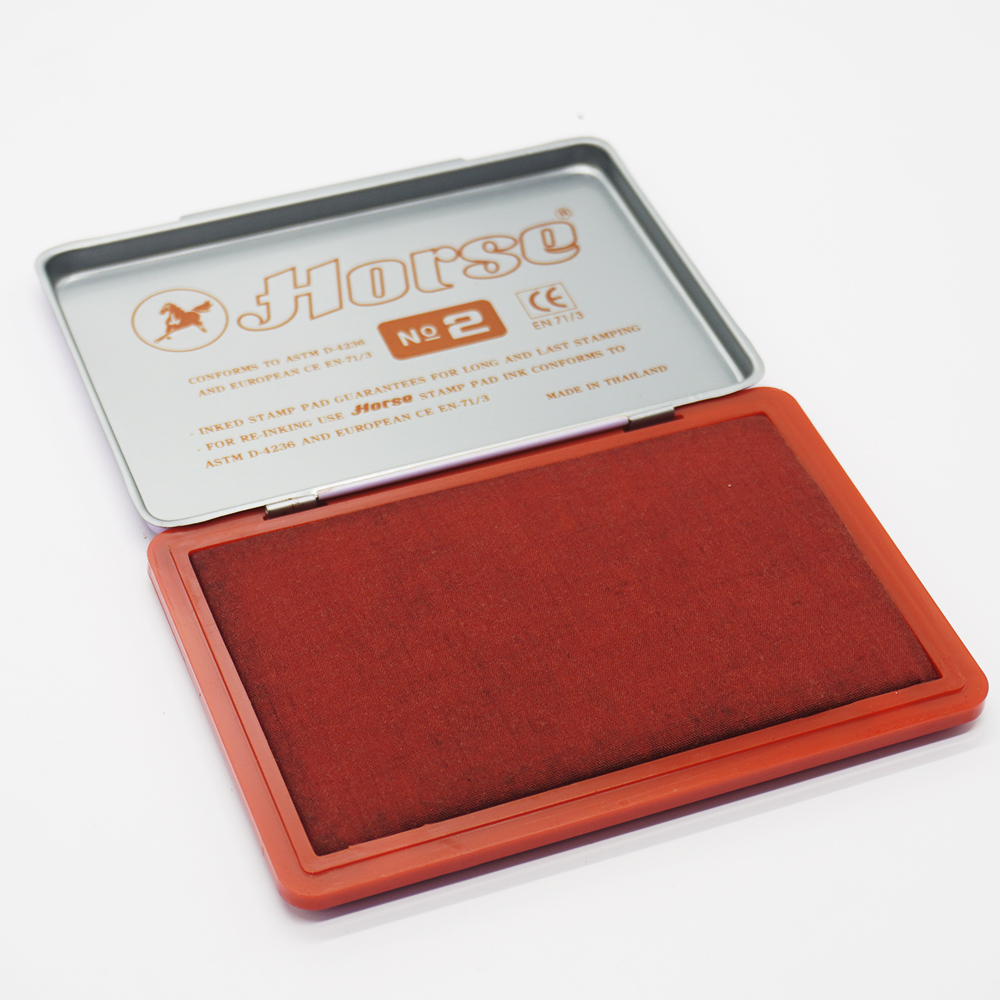 Đế mực dấu Shiny 8.5x12cm màu đỏ - Ảnh 4