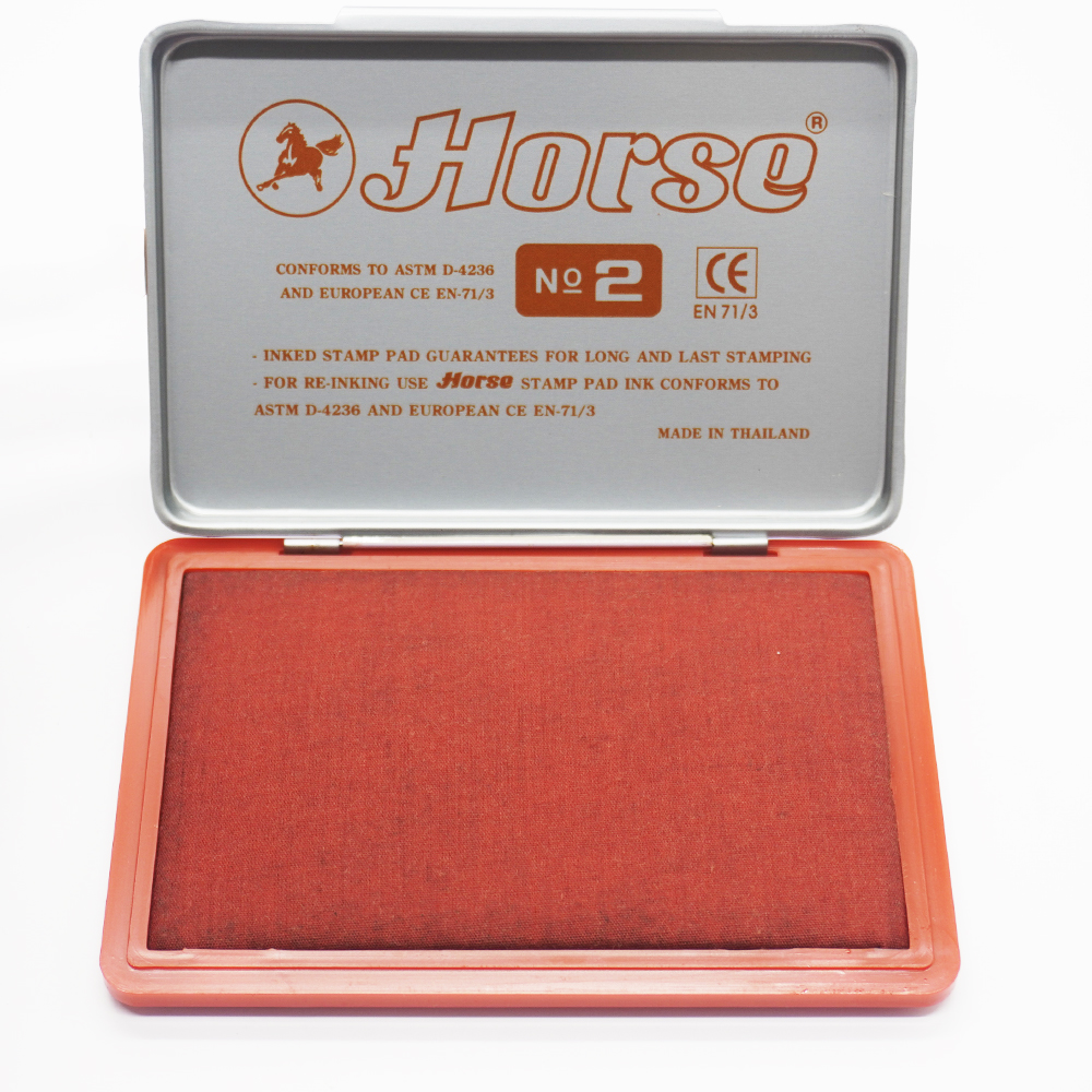 Đế mực dấu Shiny 8.5x12cm màu đỏ