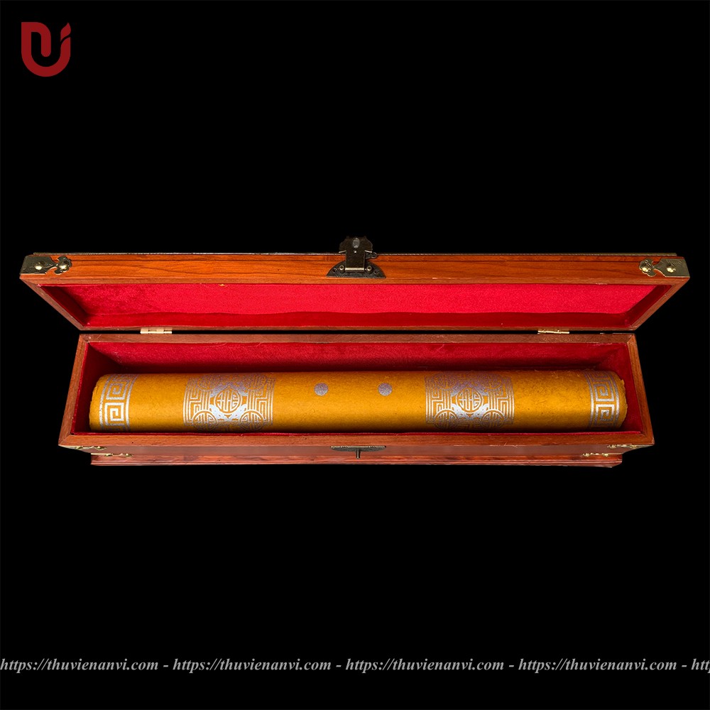 Hộp đựng Sắc Phong gỗ gõ đỏ - Ảnh 4