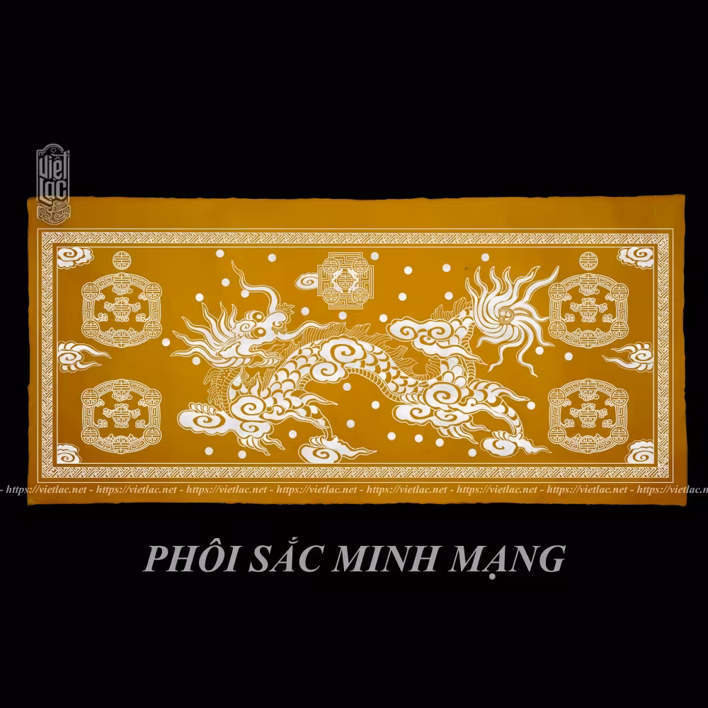 Phôi sắc phong thần triều Nguyễn niên hiệu Minh Mạng