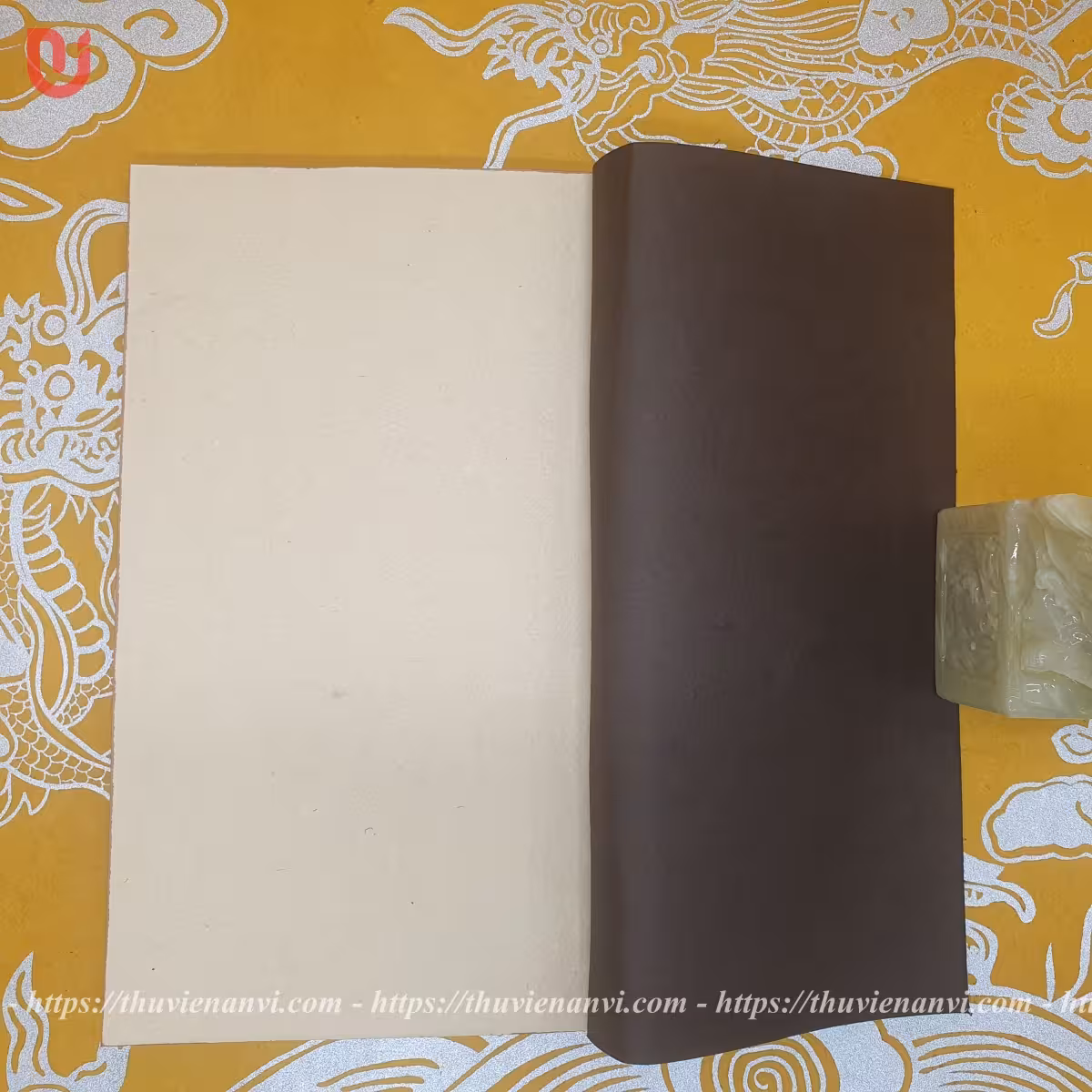Sổ thư pháp bìa cậy giấy dó theo lối cổ - Ảnh 3