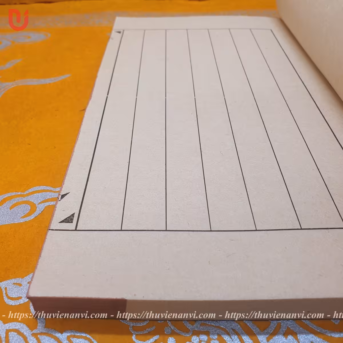 Sổ thư pháp bìa cậy giấy dó theo lối cổ - Ảnh 7