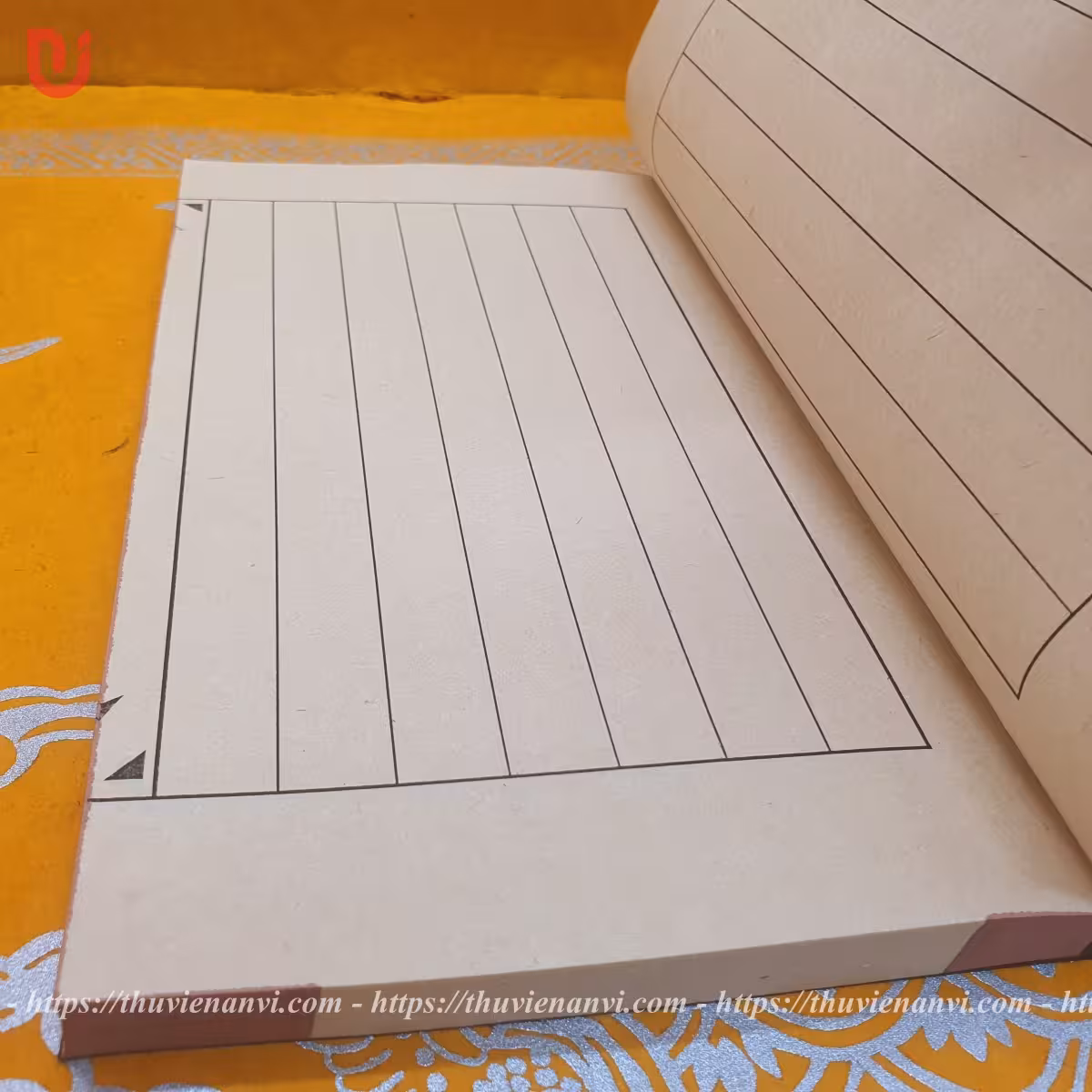 Sổ thư pháp bìa cậy giấy dó theo lối cổ - Ảnh 8