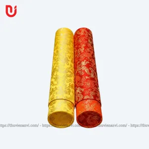 Ống đựng sắc phong bọc gấm