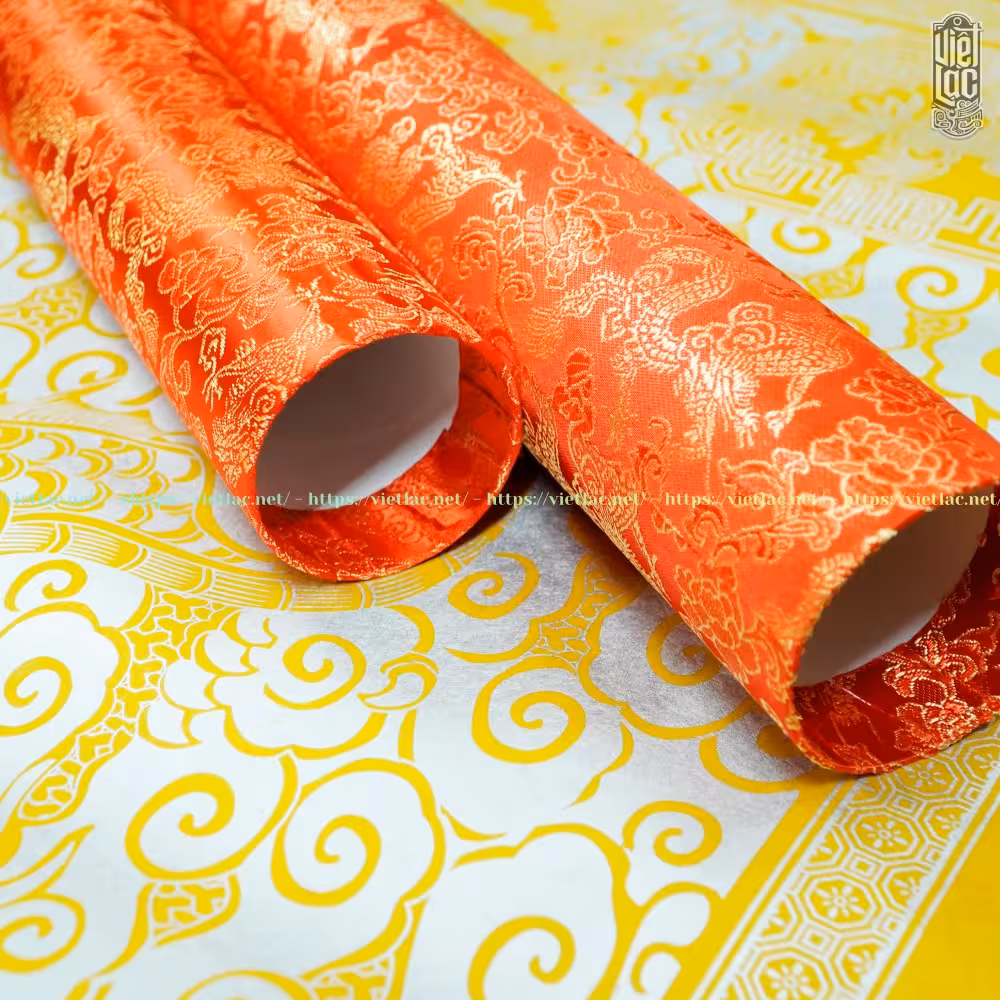 Ống đựng sắc phong bọc gấm - Ảnh 6