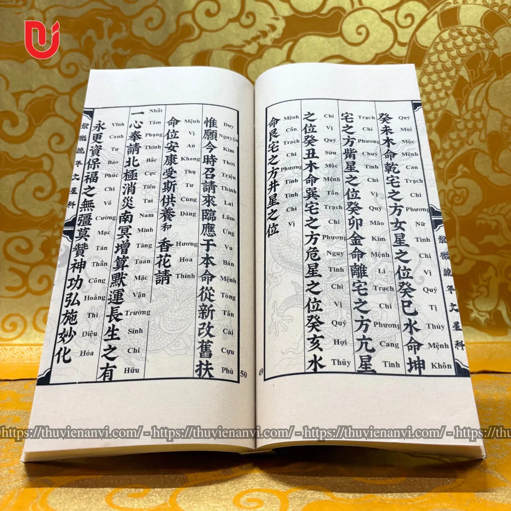 Sách Tử Vi Lưu Niên Văn Tinh Song Ngữ Xuyến Chỉ - Ảnh 7